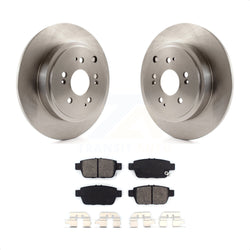 Rear Disc Brake Rotors And Semi-Metallic Pads Kit For 2006-2014 Honda Ridgeline K8S-101827