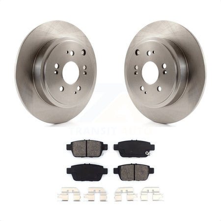 Rear Disc Brake Rotors And Semi-Metallic Pads Kit For 2006-2014 Honda Ridgeline K8S-101827 by Transit Auto