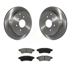 Rear Disc Brake Rotors And Semi-Metallic Pads Kit For Nissan Frontier Xterra Suzuki Equator K8S-101830