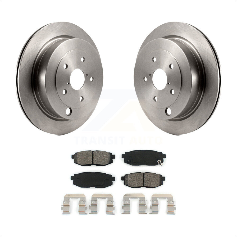 Rear Disc Brake Rotors And Semi-Metallic Pads Kit For Subaru Tribeca B9 K8S-101832 by Transit Auto