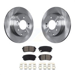 Rear Disc Brake Rotors And Semi-Metallic Pads Kit For Hyundai Sonata Tucson Kia Cadenza K8S-101843