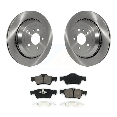 Rear Disc Brake Rotors And Semi-Metallic Pads Kit For Mercedes-Benz ML350 GL450 R350 GL550 GL350 ML500 ML550 GL320 R500 R320 K8S-101848 by Transit Auto