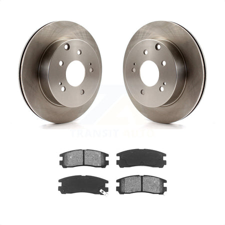 Rear Disc Brake Rotors And Semi-Metallic Pads Kit For 2007 Mitsubishi Galant Ralliart K8S-101850 by Transit Auto