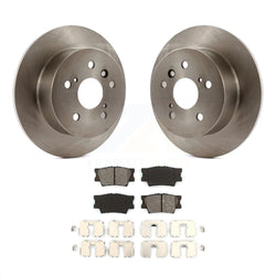 Rear Disc Brake Rotors And Semi-Metallic Pads Kit For Toyota Camry Lexus ES350 Avalon K8S-101855