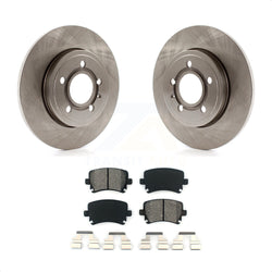 Rear Disc Brake Rotors And Semi-Metallic Pads Kit For Audi A4 Quattro K8S-101856