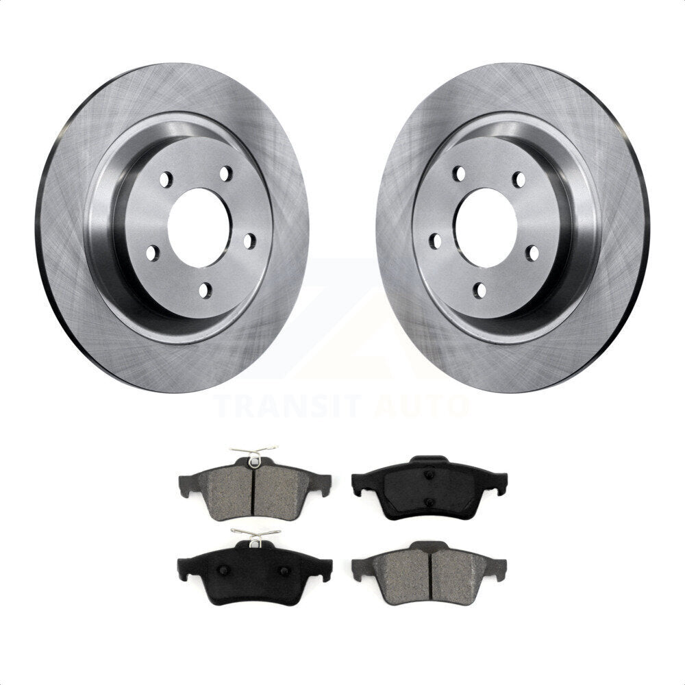 Rear Disc Brake Rotors And Semi-Metallic Pads Kit For Mazda 5 K8S-101857 by Transit Auto