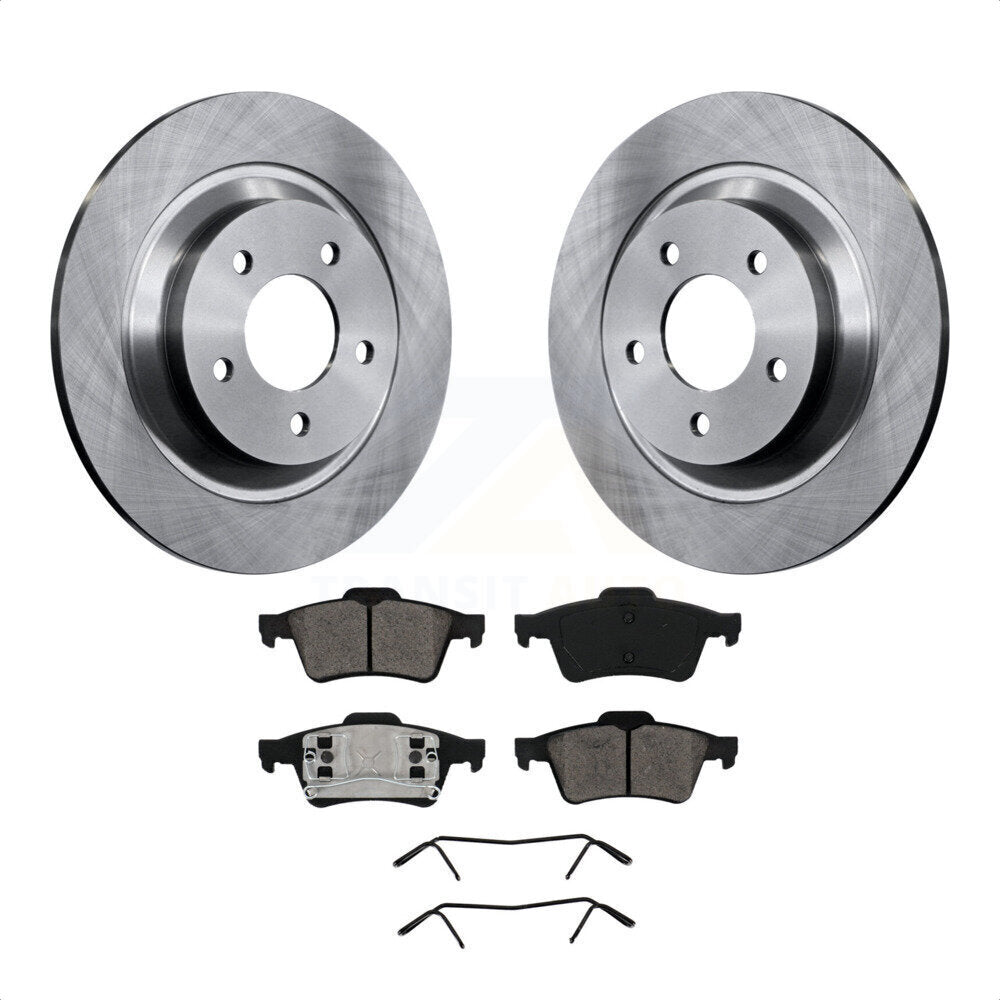 Rear Disc Brake Rotors And Semi-Metallic Pads Kit For 2006 Mazda 5 To 02 06 K8S-101858 by Transit Auto