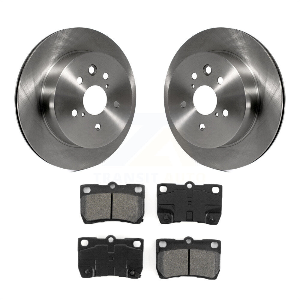 Rear Disc Brake Rotors And Semi-Metallic Pads Kit For Lexus IS250 GS350 IS350 GS300 GS430 GS450h GS460 K8S-101863 by Transit Auto