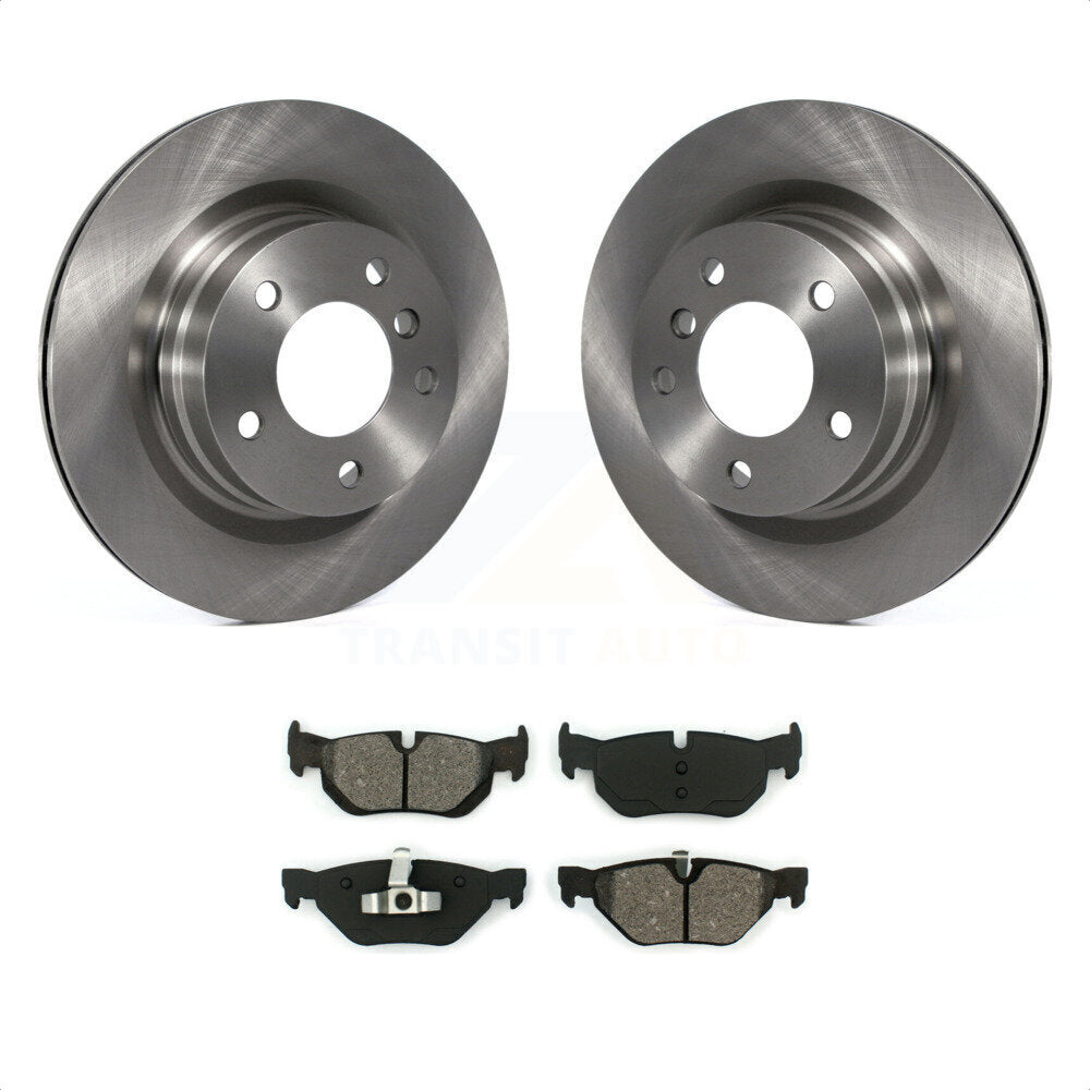 Rear Disc Brake Rotors And Semi-Metallic Pads Kit For BMW 328i 325i 323i K8S-101867 by Transit Auto