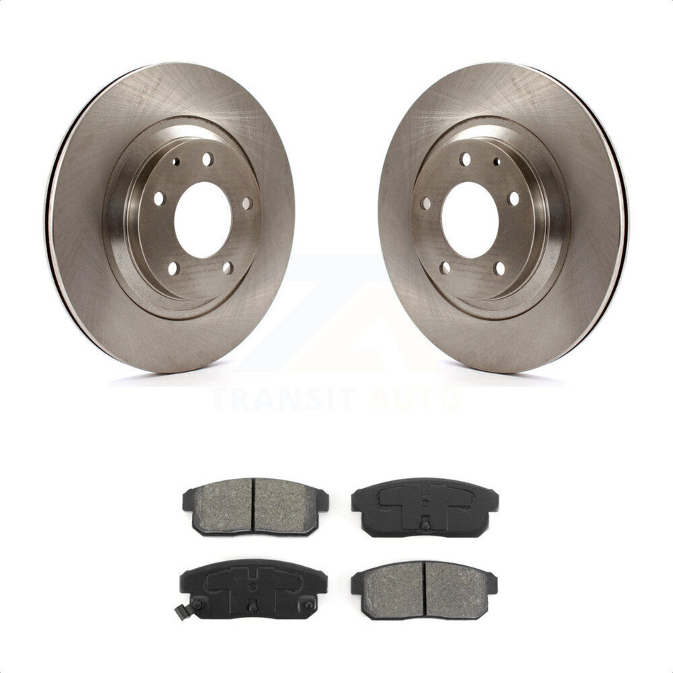 Rear Disc Brake Rotors And Semi-Metallic Pads Kit For 2004-2011 Mazda RX-8 K8S-101874 by Transit Auto