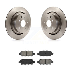 Rear Disc Brake Rotors And Semi-Metallic Pads Kit For Infiniti G37 G35 Q60 INFINITI K8S-101878