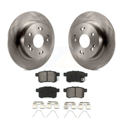 Rear Disc Brake Rotors And Semi-Metallic Pads Kit For Honda Accord Acura TSX K8S-101879