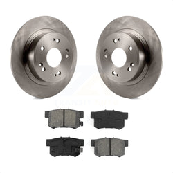 Rear Disc Brake Rotors And Semi-Metallic Pads Kit For Honda Accord Acura ILX K8S-101880