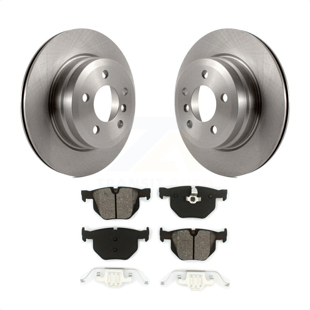 Rear Disc Brake Rotors And Semi-Metallic Pads Kit For BMW X5 X6 K8S-101885 by Transit Auto