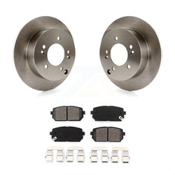 Rear Disc Brake Rotors And Semi-Metallic Pads Kit For 2007-2012 Kia Rondo K8S-101890