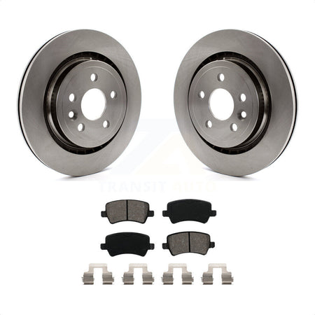 Rear Disc Brake Rotors And Semi-Metallic Pads Kit For Volvo S60 XC70 S80 V60 V70 K8S-101896 by Transit Auto