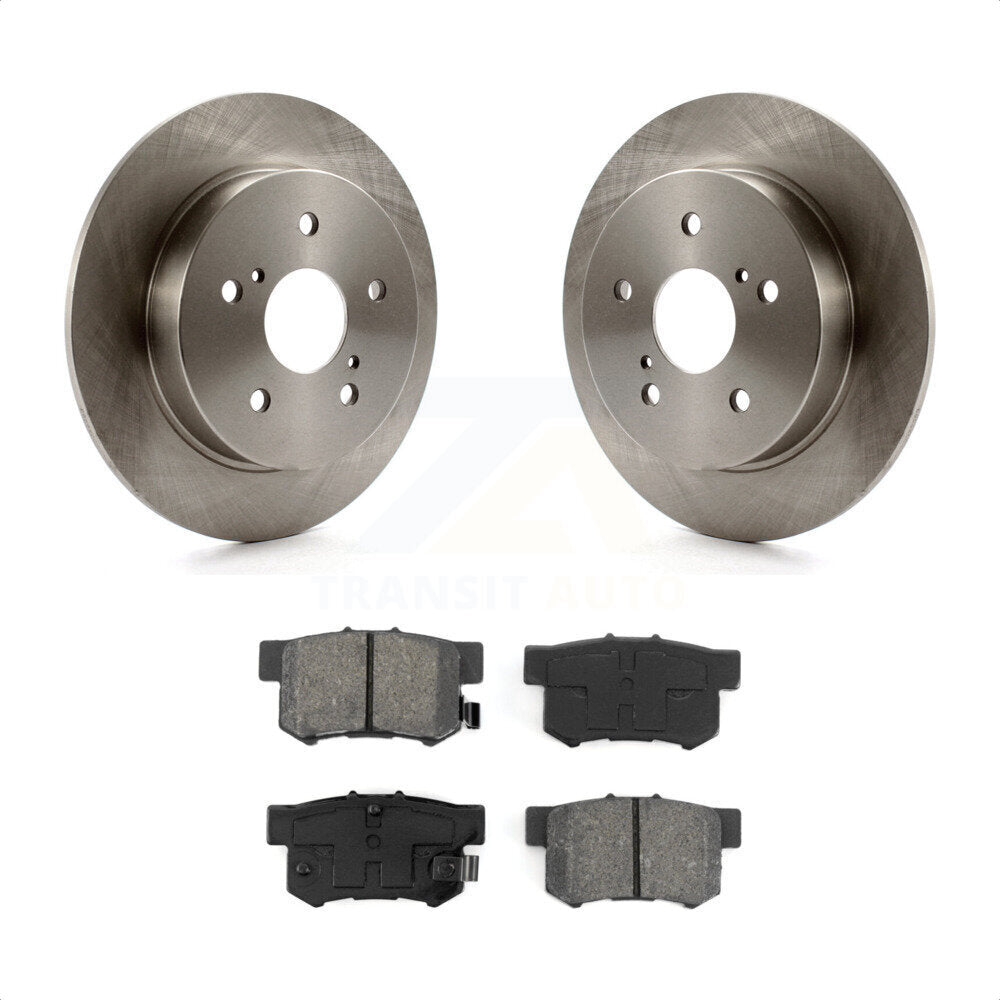 Rear Disc Brake Rotors And Semi-Metallic Pads Kit For Suzuki SX4 Crossover K8S-101897 by Transit Auto