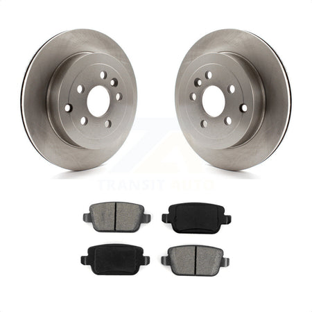 Rear Disc Brake Rotors And Semi-Metallic Pads Kit For 2008-2011 Land Rover LR2 K8S-101903 by Transit Auto