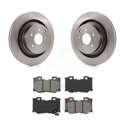 Rear Disc Brake Rotors And Semi-Metallic Pads Kit For INFINITI G37 Nissan 370Z Q60 Z K8S-101906