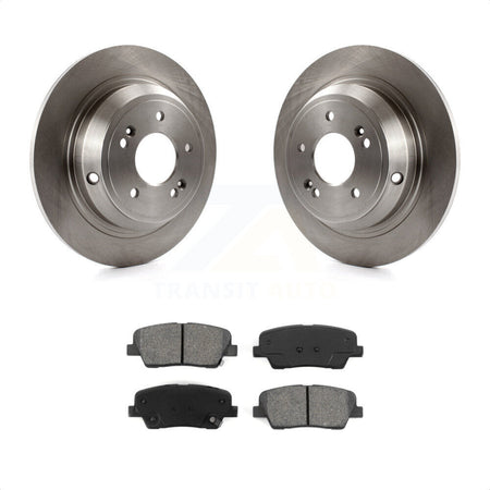 Rear Disc Brake Rotors And Semi-Metallic Pads Kit For Hyundai Genesis K8S-101913 by Transit Auto