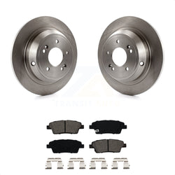 Rear Disc Brake Rotors And Semi-Metallic Pads Kit For Hyundai Genesis G80 Kia K900 K8S-101914