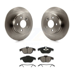 Rear Disc Brake Rotors And Semi-Metallic Pads Kit For Mercedes-Benz C300 C250 C230 K8S-101917