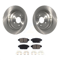 Rear Disc Brake Rotors And Semi-Metallic Pads Kit For 2009-2014 Acura TL K8S-101919