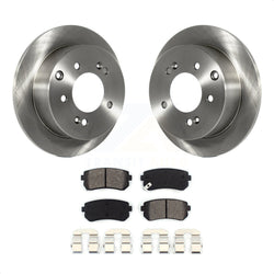 Rear Disc Brake Rotors And Semi-Metallic Pads Kit For Kia Forte Koup Forte5 K8S-101921
