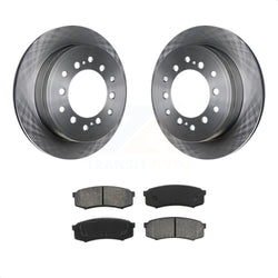 Rear Disc Brake Rotors And Semi-Metallic Pads Kit For Toyota 4Runner Lexus GX460 FJ Cruiser K8S-101927