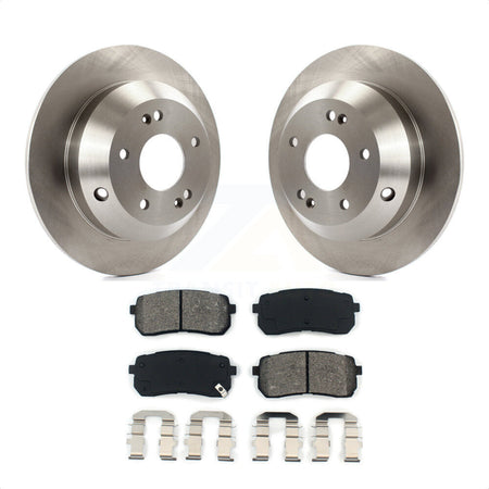 Rear Disc Brake Rotors And Semi-Metallic Pads Kit For 2015-2019 Kia Sedona K8S-101929 by Transit Auto