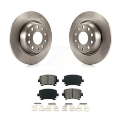 Rear Disc Brake Rotors And Semi-Metallic Pads Kit For Volkswagen Tiguan CC Jetta Audi Passat GTI A3 Eos Q3 Limited Quattro K8S-101931