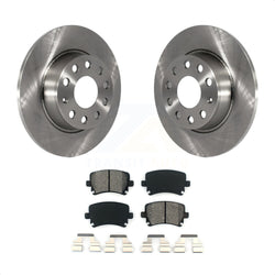 Rear Disc Brake Rotors And Semi-Metallic Pads Kit For Volkswagen GTI K8S-101932