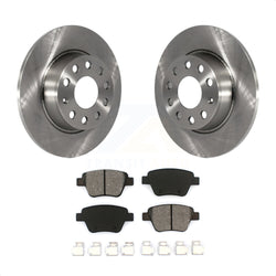 Rear Disc Brake Rotors And Semi-Metallic Pads Kit For Volkswagen Jetta Passat Beetle Golf GTI Eos Audi A3 Quattro K8S-101933
