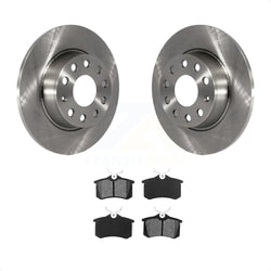 Rear Disc Brake Rotors And Semi-Metallic Pads Kit For Volkswagen Beetle Golf With 272mm Diameter Rotor K8S-101934