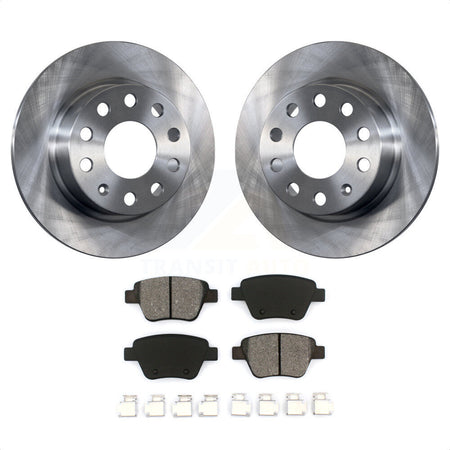 Rear Disc Brake Rotors And Semi-Metallic Pads Kit For Volkswagen Beetle GTI Eos With 253mm Diameter Rotor K8S-101937 by Transit Auto