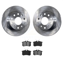 Rear Disc Brake Rotors And Semi-Metallic Pads Kit For Volkswagen Jetta Beetle Golf SportWagen K8S-101939