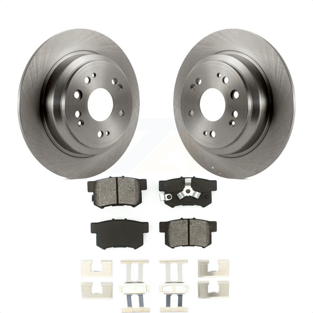 Rear Disc Brake Rotors And Semi-Metallic Pads Kit For Honda Crosstour Accord K8S-101942 by Transit Auto