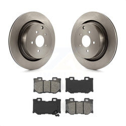 Rear Disc Brake Rotors And Semi-Metallic Pads Kit For INFINITI Q50 M37 Q60 Q70 Q70L QX70 M56 FX50 K8S-101946