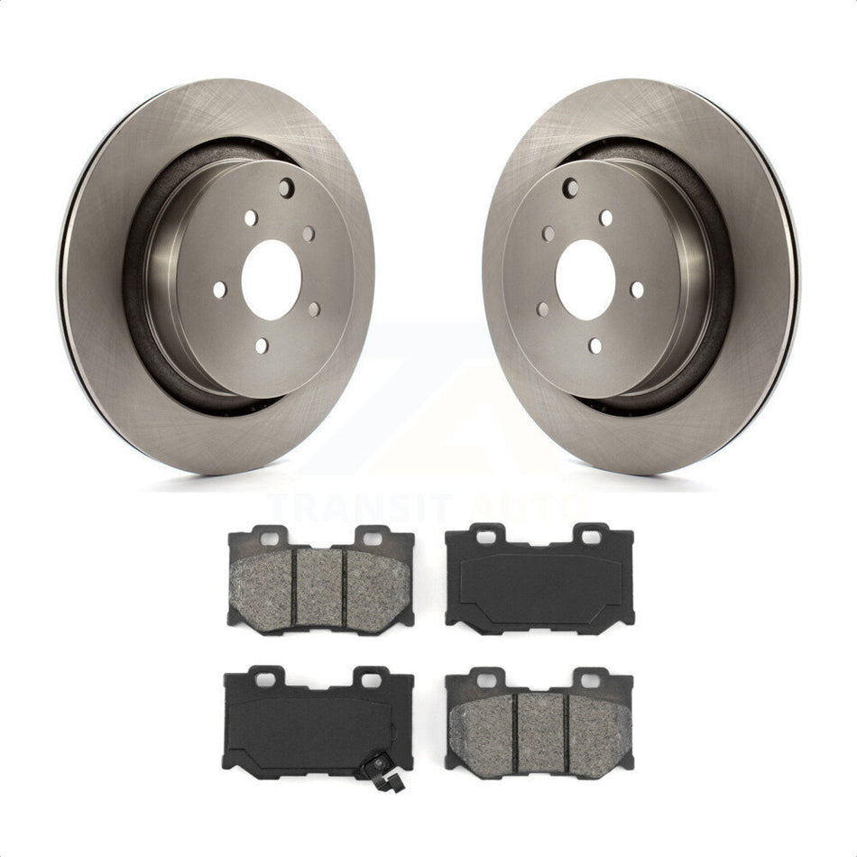 Rear Disc Brake Rotors And Semi-Metallic Pads Kit For INFINITI Q50 M37 Q60 Q70 Q70L QX70 M56 FX50 K8S-101946 by Transit Auto