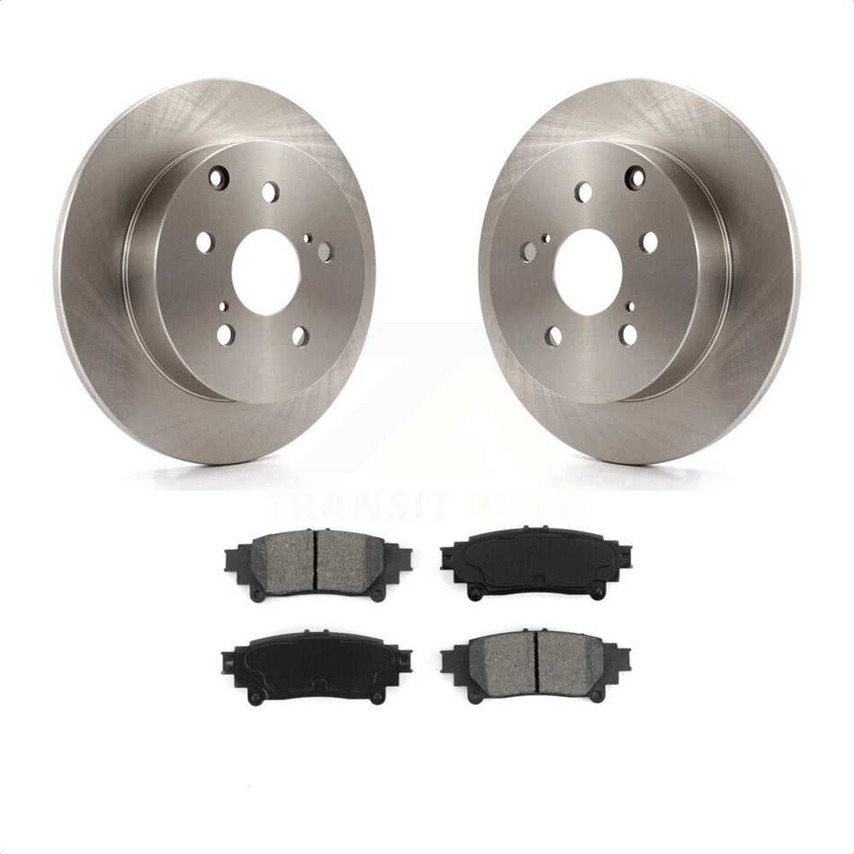 Rear Disc Brake Rotors And Semi-Metallic Pads Kit For Toyota Prius V Mirai K8S-101948 by Transit Auto