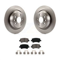 Rear Disc Brake Rotors And Semi-Metallic Pads Kit For 2012-2015 Land Rover Range Evoque K8S-101949