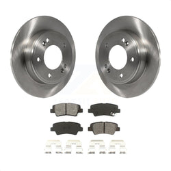 Rear Disc Brake Rotors And Semi-Metallic Pads Kit For Hyundai Elantra Kia Soul Forte Veloster GT Forte5 Coupe Koup K8S-101950