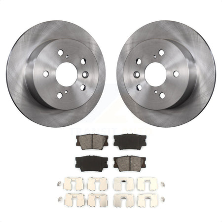 Rear Disc Brake Rotors And Semi-Metallic Pads Kit For Toyota Camry Lexus ES350 Avalon ES300h K8S-101954 by Transit Auto