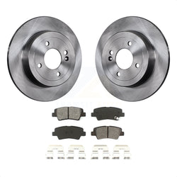 Rear Disc Brake Rotors And Semi-Metallic Pads Kit For Hyundai Accent Kia Rio K8S-101956