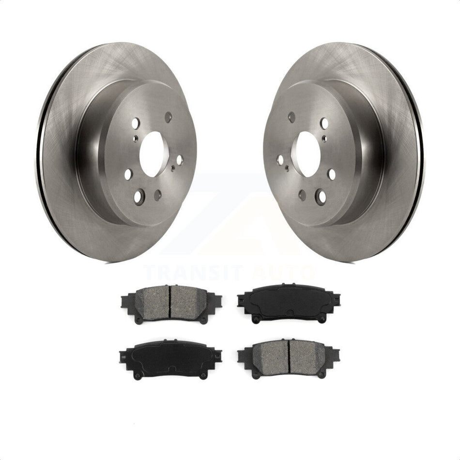 Rear Disc Brake Rotors And Semi-Metallic Pads Kit For Lexus GS350 IS300 IS200t IS350 RC350 RC300 RC200t GS300 GS200t GS450h K8S-101957 by Transit Auto