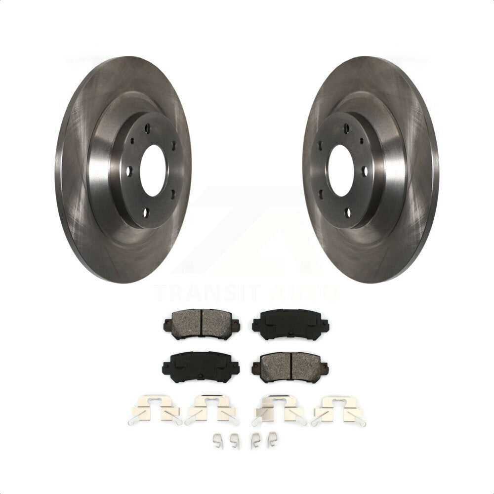 Rear Disc Brake Rotors And Semi-Metallic Pads Kit For Mazda CX-5 K8S-101959 by Transit Auto