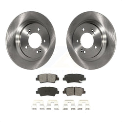 Rear Disc Brake Rotors And Semi-Metallic Pads Kit For Kia Optima Hyundai Sonata Soul EV K8S-101961