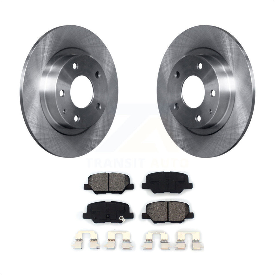 Rear Disc Brake Rotors And Semi-Metallic Pads Kit For 2014-2015 Mazda 6 K8S-101962 by Transit Auto