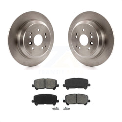 Rear Disc Brake Rotors And Semi-Metallic Pads Kit For 2014-2016 Acura MDX K8S-101964