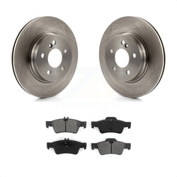 Rear Disc Brake Rotors And Semi-Metallic Pads Kit For Mercedes-Benz E550 With 300mm Diameter Rotor K8S-101966